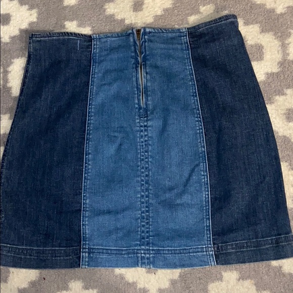 Pacsun two toned denim skirt - Picture 4 of 8